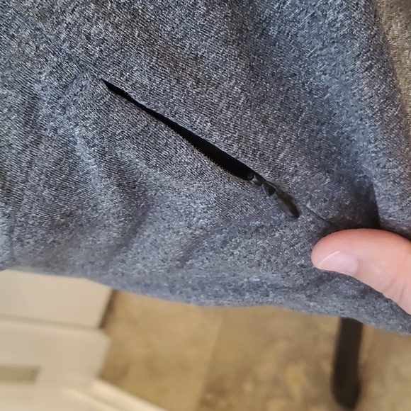 Workout Top gray black mesh see thru - Picture 2 of 6